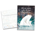 Load image into Gallery viewer, The cover of Tree-Free's Heartfelt Happy card, along with its matching envelope.