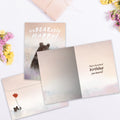 Load image into Gallery viewer, The envelope for Tree-Free’s Unbearably Happy card, along with the following text: “Every Tree-Free 5x7 card comes with a matching ARTvelope!”
