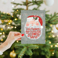 Load image into Gallery viewer, Lifestyle image(s) featuring Tree-Free’s Santa Be Good card