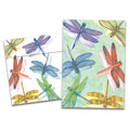 Load image into Gallery viewer, The cover of Tree-Free's Dragonflies All Occasion Card card, along with its matching envelope.