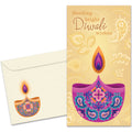 Load image into Gallery viewer, The cover of Tree-Free's Sending Bright Wishes card, along with its matching envelope.