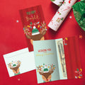 Load image into Gallery viewer, Merry Bright Reindeer Single Money Holder Card