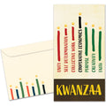 Load image into Gallery viewer, Seven Candles on Tan Single Money Holder Card
