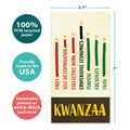 Load image into Gallery viewer, Seven Candles on Tan Single Money Holder Card
