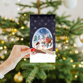 Load image into Gallery viewer, Sweet Snowglobe Money Holder Card 12 Pack