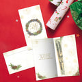 Load image into Gallery viewer, Winter Pine Wreath Money Holder Card 12 Pack