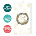 Load image into Gallery viewer, Winter Pine Wreath Money Holder Card 12 Pack