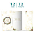 Load image into Gallery viewer, Winter Pine Wreath Money Holder Card 12 Pack