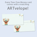 Load image into Gallery viewer, Merry Bright Reindeer Money Holder Card 12 Pack