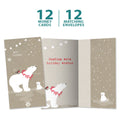 Load image into Gallery viewer, Sweet Polar Christmas Money Holder Card 12 Pack
