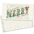 Load image into Gallery viewer, Merry Little Christmas Drawn Money Holder Card 12 Pack
