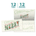 Load image into Gallery viewer, Merry Little Christmas Drawn Money Holder Card 12 Pack