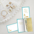 Load image into Gallery viewer, The inside of Tree-Free’s In His Sight card, with the cover and envelope in the background.
