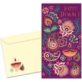 Load image into Gallery viewer, The cover of Tree-Free's Floral Candles card, along with its matching envelope.