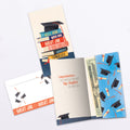 Load image into Gallery viewer, The inside of Tree-Free’s Holiday Mittens card, with the cover and envelope in the background.