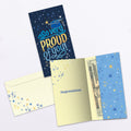 Load image into Gallery viewer, The inside of Tree-Free’s Sparkle Pride card, with the cover and envelope in the background.