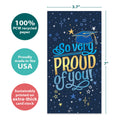 Load image into Gallery viewer, The cover of Tree-Free’s Sparkle Pride card with lines demonstrating its 5x7 dimensions, along with the following text: “100% PCW recycled paper, proudly made in the USA, sustainably printed on extra-thick card stock”