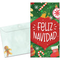 Load image into Gallery viewer, The cover of Tree-Free's Navidad Ornament card, along with its matching envelope.