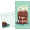 Load image into Gallery viewer, The cover of Tree-Free's Amazing Cake card, along with its matching envelope.
