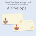 Load image into Gallery viewer, Sending Bright Wishes Money Holder Card 2 Pack