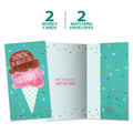 Load image into Gallery viewer, Freezer Ice Cream Money Holder Card 2 Pack