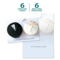 Load image into Gallery viewer, The cover and inside of Tree-Free’s Sweetest Couple card, along with the following text: “6 greeting cards, 6 matching envelopes”