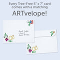 Load image into Gallery viewer, The envelope for Tree-Free’s Made For Each Other card, along with the following text: “Every Tree-Free 5x7 card comes with a matching ARTvelope!”