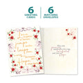 Load image into Gallery viewer, The cover and inside of Tree-Free’s Love and Hope card, along with the following text: “6 greeting cards, 6 matching envelopes”