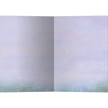 Load image into Gallery viewer, The inside of Tree-Free’s Sunset Dawn card, with the cover and envelope in the background.