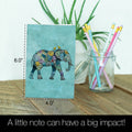 Load image into Gallery viewer, Elephant and Yellow Birds 12 Pack Notecards