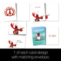 Load image into Gallery viewer, Beach Creatures All Occasion Assorted 8 pack AGA1135 - Tree-Free Greetings