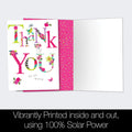 Load image into Gallery viewer, Flowery Thanks Thank You Cards 12 Pack