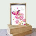 Load image into Gallery viewer, Thinking Of You Butterfly All Occasion 4x6 Bamboo Box Notecard Sets
