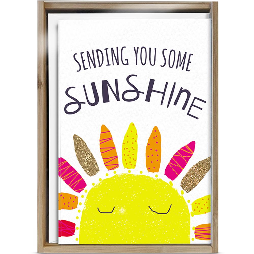 Sending Sunshine All Occasion 4x6 Bamboo Box Notecard Sets