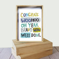 Load image into Gallery viewer, Woohoo Congrats Congrats 4x6 Bamboo Box Notecard Sets
