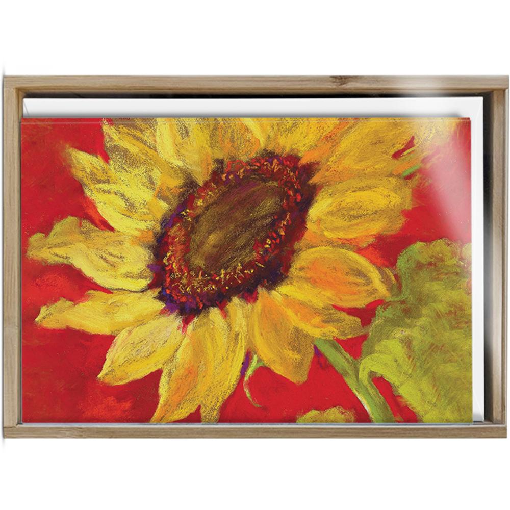 Sunflower Prima Donna All Occasion 4x6 Bamboo Box Notecard Sets
