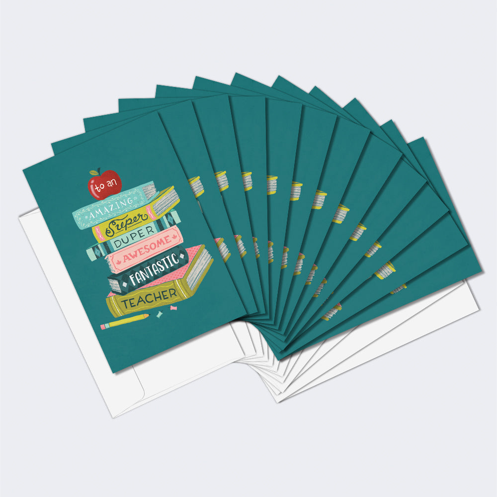 Awesome Fantastic Teacher 12 Pack Notecards