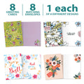 Load image into Gallery viewer, Floral Thank You 8 Pack
