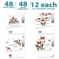 Load image into Gallery viewer, White Butterfly Sympathy 48 Pack