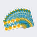 Load image into Gallery viewer, Teal and Yellow General (TK61297) 12 Pack