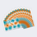 Load image into Gallery viewer, Orange and Teal General (TK61305) 12 Pack