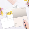 Load image into Gallery viewer, Gold Floral Sympathy 4 12 Pack