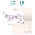Load image into Gallery viewer, Lavender Floral Sympathy 2 12 Pack