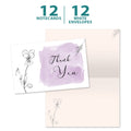 Load image into Gallery viewer, Lavender Floral Sympathy 3 12 Pack