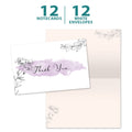 Load image into Gallery viewer, Lavender Floral Sympathy 4 12 Pack