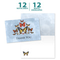 Load image into Gallery viewer, Blue Butterfly Sympathy 1 12 Pack