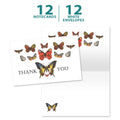 Load image into Gallery viewer, White Butterfly Sympathy 2 12 Pack