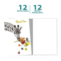 Load image into Gallery viewer, Floral Giraffe 12 Pack Thank You Notes