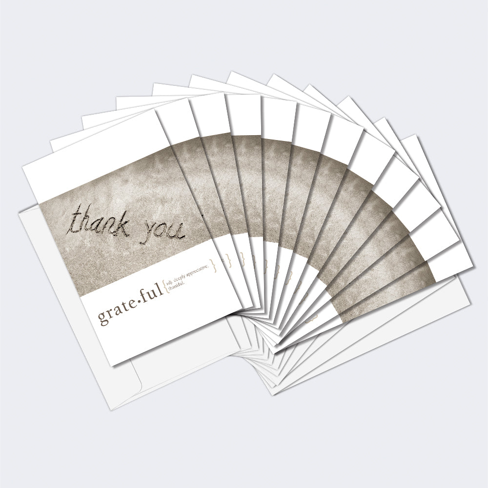 Grateful 12 Pack Thank You Notes