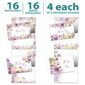 Load image into Gallery viewer, Purple Floral Wedding 16 Pack